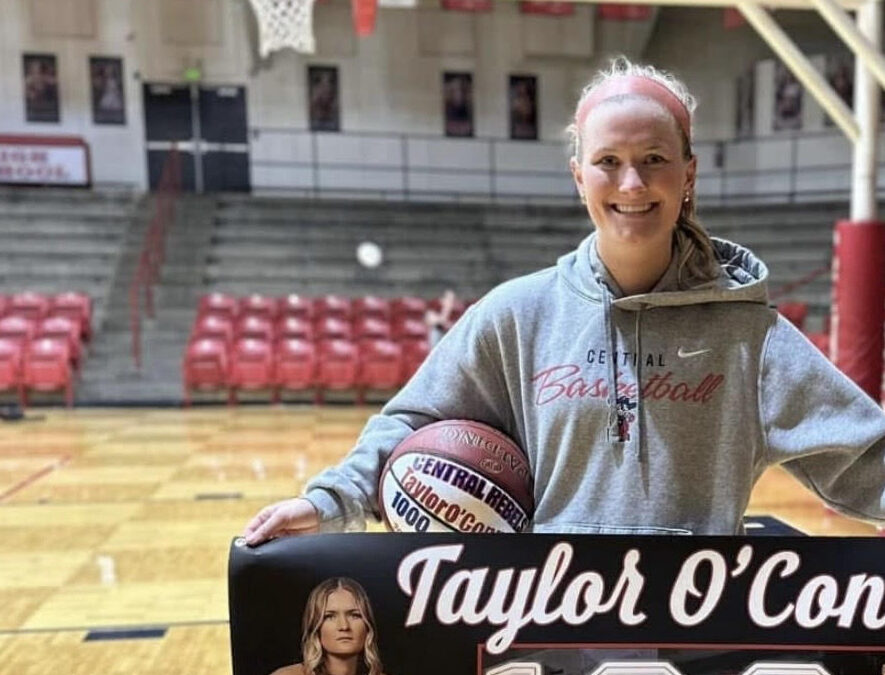 Central Lady Rebel Taylor O’Connor scores 1,000th point in Senior Night win