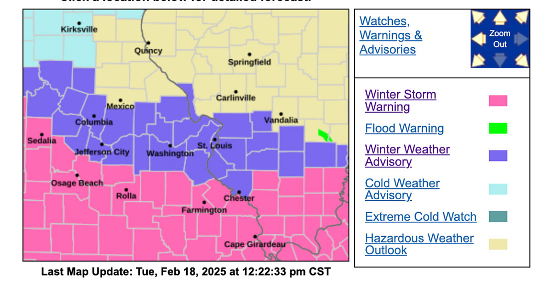 Another winter storm impacting the region