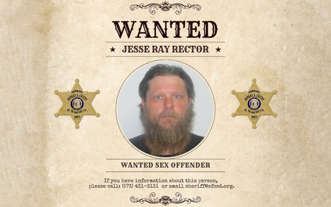 St Francois County Sheriff issues sex offender warrant